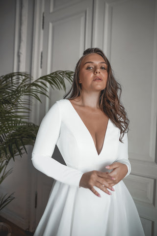 Plus Size Organza Wedding Dress Tayra - Olivia Bottega