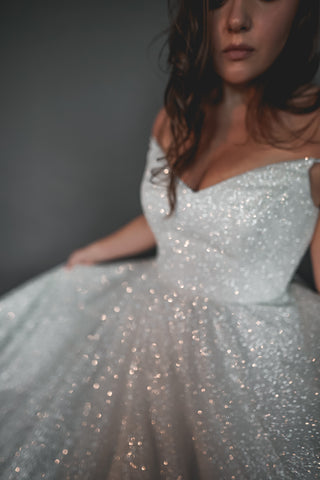 Plus Size Glitter Wedding Dress Heist - Olivia Bottega