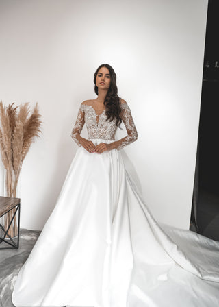 Mikado Wedding Dress Samantha - Olivia Bottega