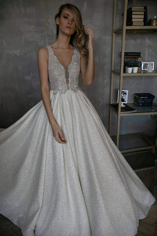 Sparkly wedding dress Udjin - oliviabottega